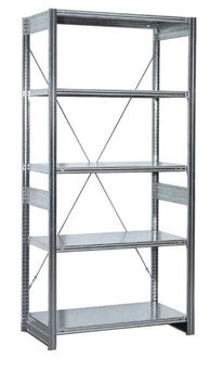 Lagerregal Grundregal 5 Ebenen H/B/T 2000x1360x335-635 mm