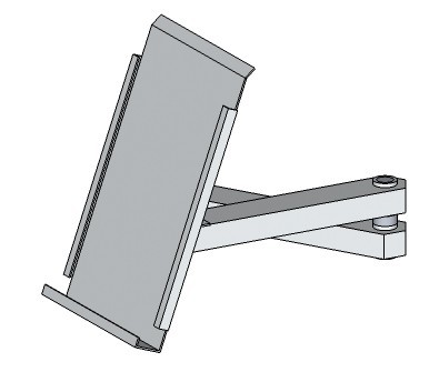 Info-Tasche mit Schwenkarm