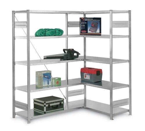 Eckregal 5 Ebenen H/B/T 2000x1360x435 mm