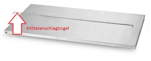 Mittelanschlagb�gel f�r Aktenregale, beidseitig, 1000 mm