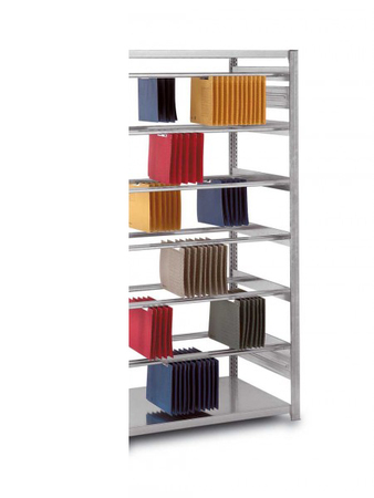 Pendelheftregal 2 B�den, 14 Stangen, H/B/T 2350x1010x835 mm