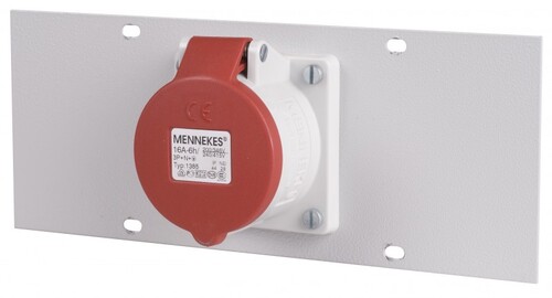 Abdeckblech inkl. CEE-Steckdose 16 A f�r Energiekanal