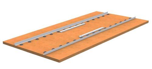 Arbeitsplatte Workline | Buche Multiplex mit integrierter Kugelleiste, B/T/H 1500x750x25 mm