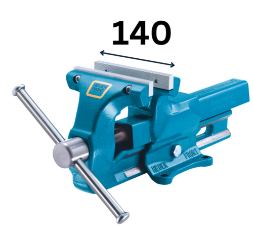 HEUER Schraubstock | Backenbreite 140 mm | auswechselbar