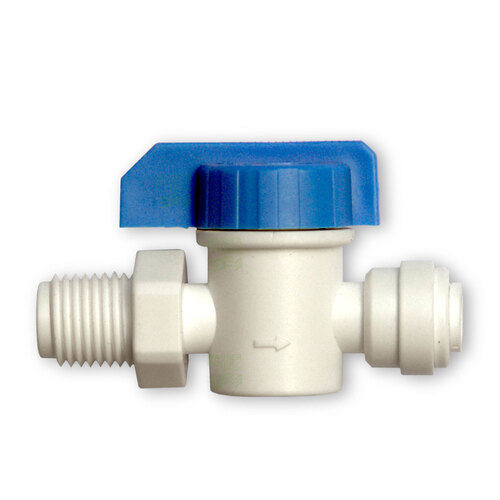 Abschalthahn 6,4mm (1/4) Schlauch x 6,4mm (1/4 ) AG NPTF, Kugelventil