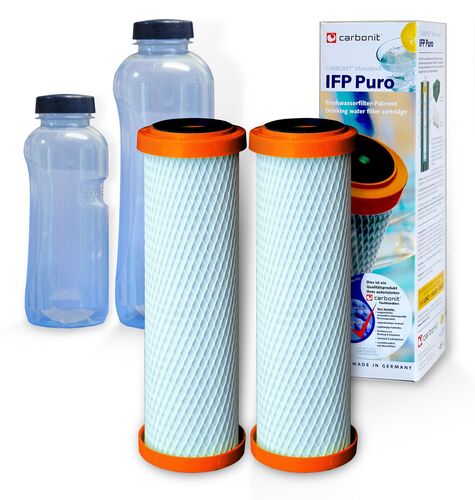 2x IFP Puro, Carbonit Monoblock, plus 2 Trinkflaschen