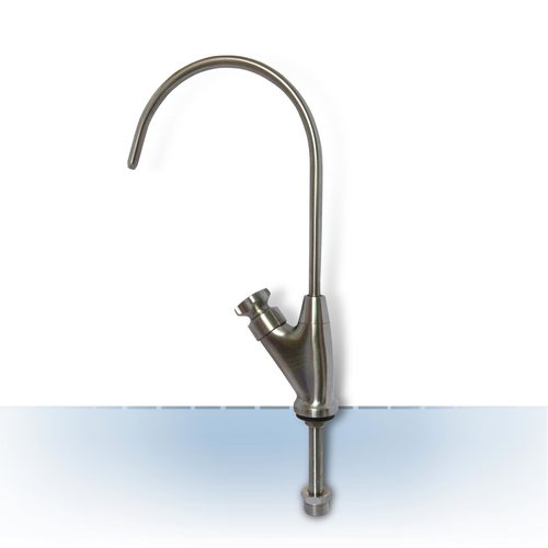 EDELSTAHL Wasserhahn Rimini geb�rstet, mit Keramikventil 