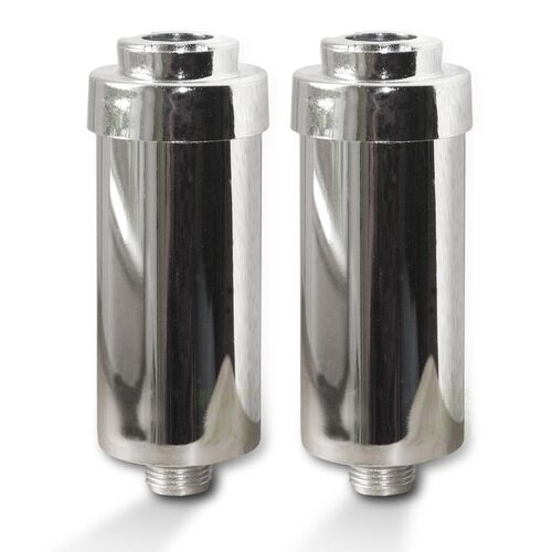 2x Duschfilter FitAqua chrom Wasserfilter Dusche zum Wohle Ihrer Haut, BPA-frei