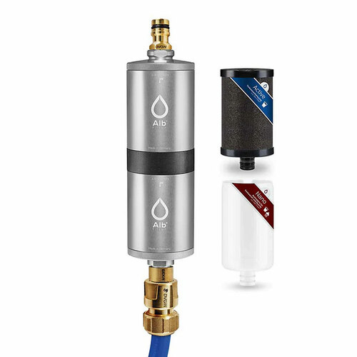 Alb Mobil FUSION Camping-Wasserfilter (Aluminium Silber)