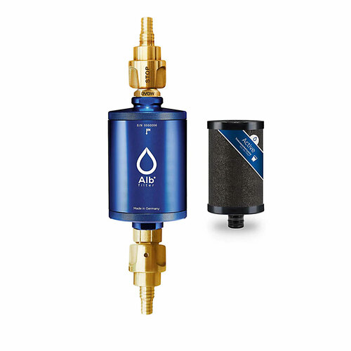 Alb Travel Active Campingwasserfilter, Aluminium Blau, GekaAnschluss