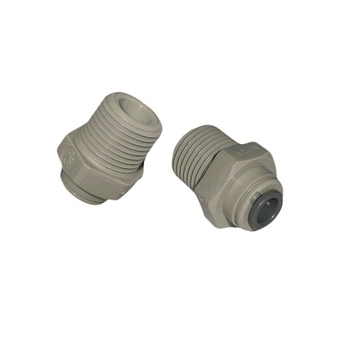 Steckverbinder 1/4AG auf 1/4 Schlauch (Paar) 