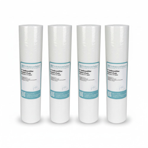 4 x Sediment Vorfilter - Grobfilter 10 Zoll 20 �m Polypropylene Wasserfilter - Sparangebot