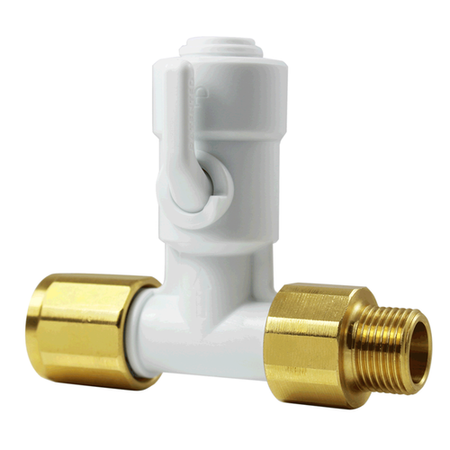 John Guest Absperrhahn ASV9 fr Eckventil 3/8 auf Khlschrankanschluss, Umkehrosmose 1/4 (Zoll) Schlauch
