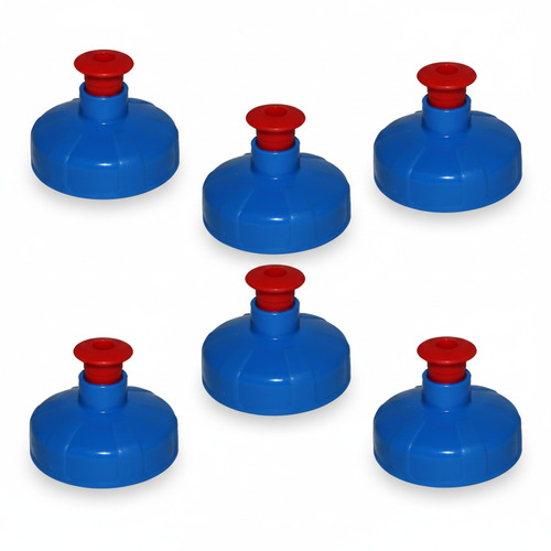 6x Push-Pull Deckel, Trinkdeckel passend f�r Kavodrink Tritan und Polycarbonatflaschen