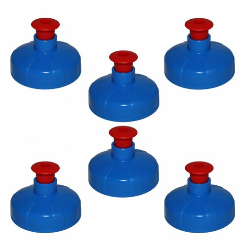 6x Push-Pull Deckel, Trinkdeckel passend f�r Kavodrink Tritan und Polycarbonatflaschen