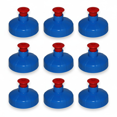 9x Push-Pull Deckel, Trinkdeckel passend f�r Kavodrink Tritan und Polycarbonatflaschen