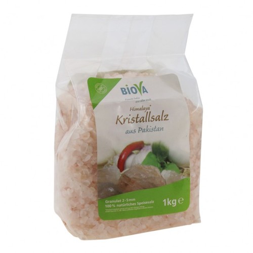 Biova Punjab Kristallsalz - Granulat - 1 KG (2 - 5 mm) Naturbelassen Granulat