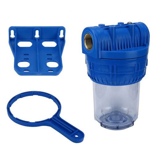 Wasser Filtergeh�use 5 3-teilig 3/4 IG Messing Vorfilter Brunnen Pool Garten