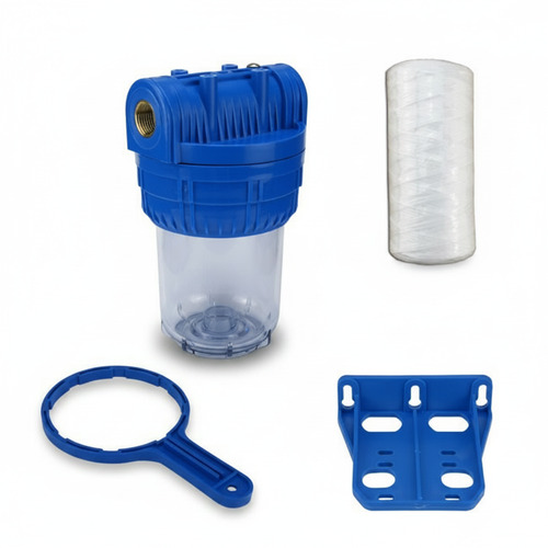 Wasser Filtergeh�use 5 3-teilig 1/2 IG Messing Vorfilter Garten + Wickelfilter