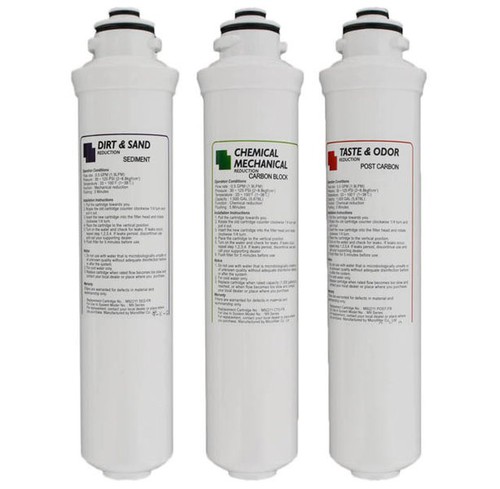 Slim Ersatzfiltersatz 3 teilig Umkehrosmose MF PP300