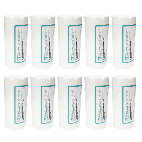 10 St�ck 5 Zoll Sedimentfilter, Wasserfilter, Polypropylen Schaum, Filterkerze, Kerzenfilter 5 �m