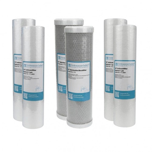1 Jahr Filter Set 10 6-teilig Ersatzfilter Umkehrosmose RO Sediment Aktivkohle