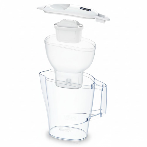 Brita Tischwasserfilter Kannenfilter fill&enjoy Aluna 2,4 L Cool weiss