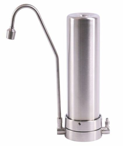 AquaAvanti Mercuro Edelstahl Auftischfilter mit Wirbleranschluss