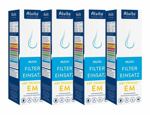 4x Alvito ABF Primus EM Filterpatrone 0,45 m - mit Belebung *SPARPREIS*