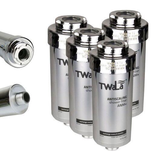 4x TWaLa Duschfilter Chrom Wasserfilter gegen Kalk/Chlor Shower filter AWF-SWR-P-ANM-M 