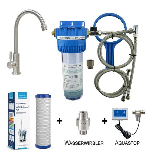 TWL Vario Filtersystem Safe-Premium-Plus mit Inline Wirbler 2.8, Primus SD und Aquastop