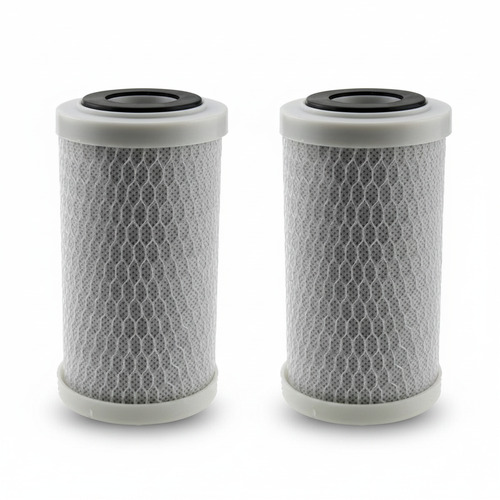2x Aktivkohleblock 5 Hochwertiger Trinkwasserfilter aus Kokussnussschale