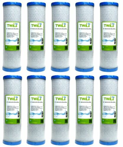 10x TWaLa 10 Aktivkohleblock Trinkwasser Filter f�r Umkehrosmose, Brunnenwasser Wasserfilter 10 �m