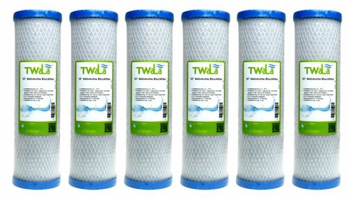 6x TWaLa 10 Aktivkohleblock Trinkwasser Filter f�r Umkehrosmose, Brunnenwasser Wasserfilter 10 �m