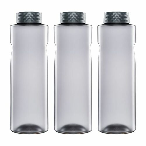 3x Kavodrink Premium Trinkflasche Wasserflasche Frosted-Grau 0,8 L