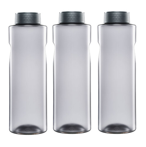 3x Kavodrink Premium Trinkflasche Wasserflasche Frosted-Grau 0,8 L