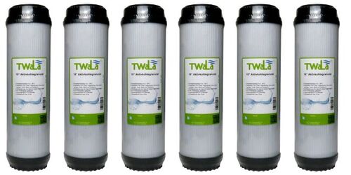 6x TWaLa 10 Aktivkohlegranulat Trinkwasser Filter f�r Umkehrosmose, Brunnenwasser Wasserfilter