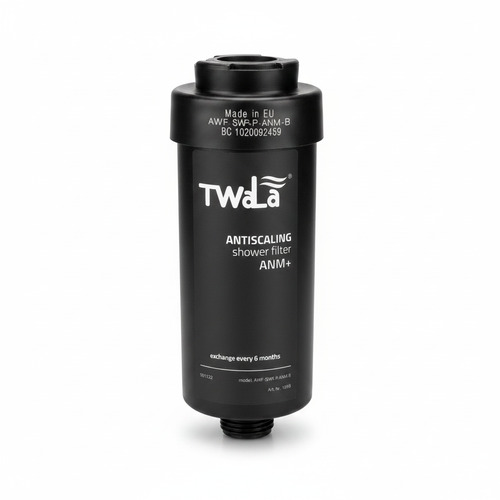 TWaLa Duschfilter Schwarz Wasserfilter gegen Kalk/Chlor Shower filter AWF-SWR-P-ANM-B