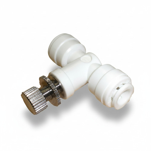 DMfit Manuelles Drosselventil Stellventil mit Geradem Verbinder 1/4 ACUC0404