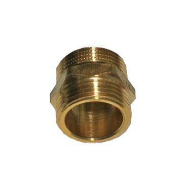 Adapter 2 x 1 AG Messing Doppelnippel 