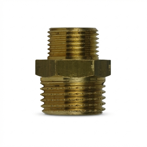 Adapter 1/2 AG x 3/8 AG Messing Reduziernippel