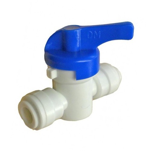 DMfit Absperrhahn mit Gradem Verbinder 1/4 Zoll Schlauch AHUC0404