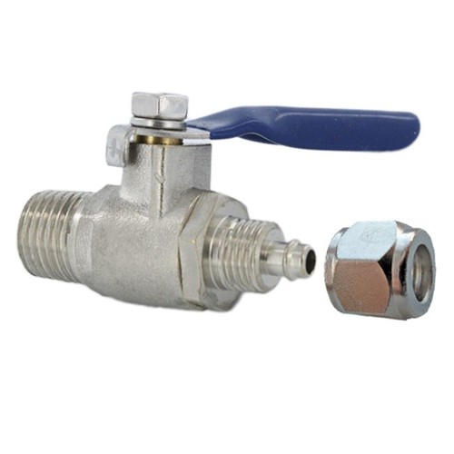 Kugelhahn 1/4 AG x 1/4 Schlauch