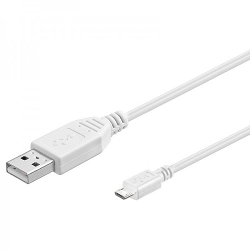 3m USB 2.0 Daten und Ladekabel Weiss f�r alle Smartphone und Tablet Micro USB