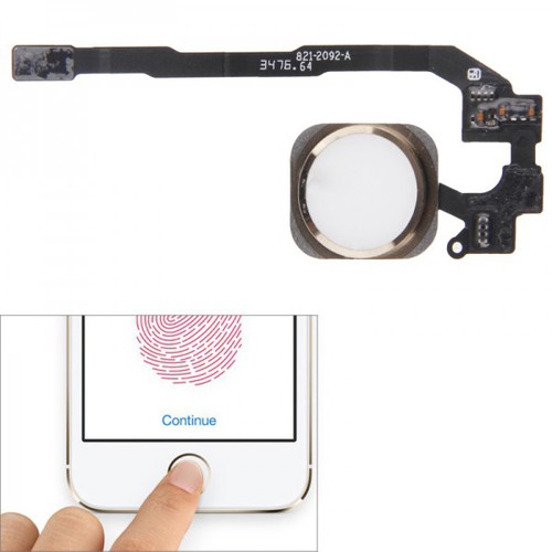 Apple iPhone 5S Home Button + Flexkabel Gold