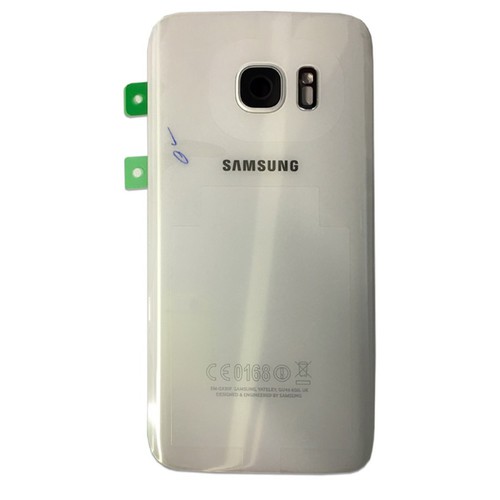 Samsung Akkudeckel fr GH82-11384D Galaxy S7 G930 G930F + Klebepad Wei