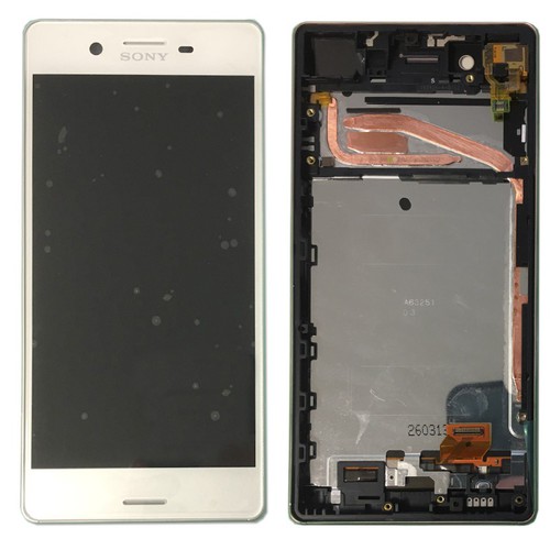 Sony Display LCD Komplett Einheit mit Rahmen f�r Xperia X F5121 F5122 Wei� Ersatzteil