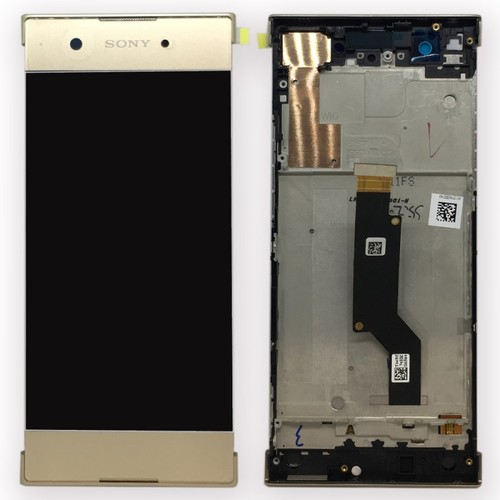 Sony Display LCD Komplett Einheit mit Rahmen f�r Xperia XA1 und Dual Gold Ersatzteil