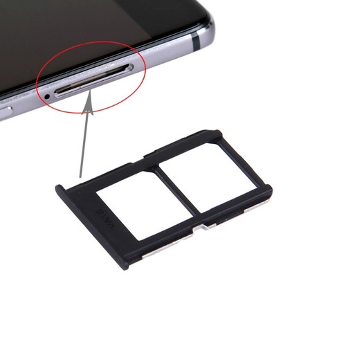 F�r ONEPlus 3 Sim Karten Halter Sim Tray Sim Schlitten Sim Holder Schwarz 
