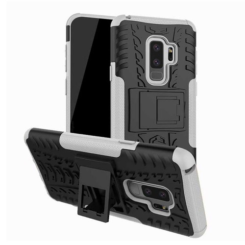 Hybrid Case 2teilig Outdoor Wei� f�r Samsung Galaxy S9 G960F Tasche H�lle 